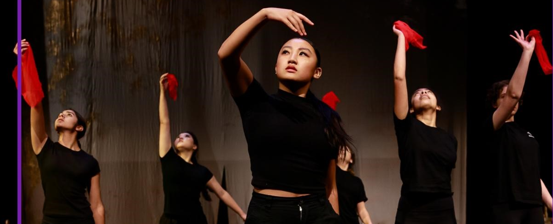 shakespeare carnival - students on stage