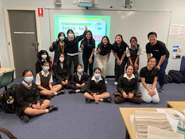 group photo of code club